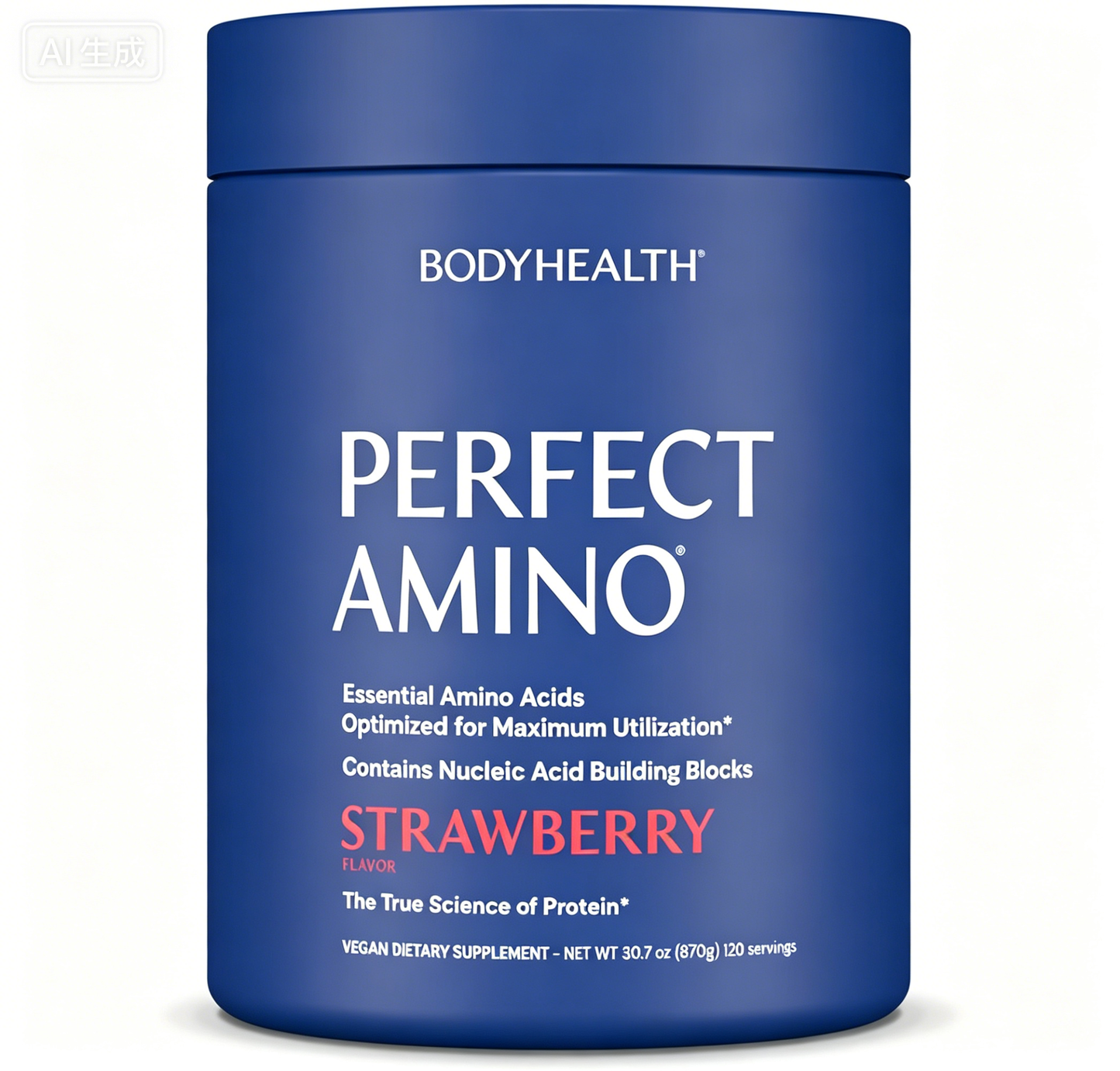 BodyHealth PerfectAmino Powder - BCAA and EAA Powder for Pre and Post Workout - Amino Acid Energy Drink for Men and Women to Support Lean Muscle and Recovery - Strawberry